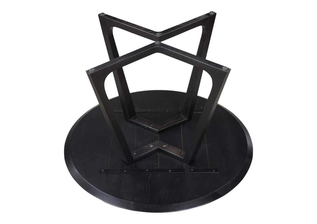 CB-1003-02-0 Godenza Round Dining Table Black