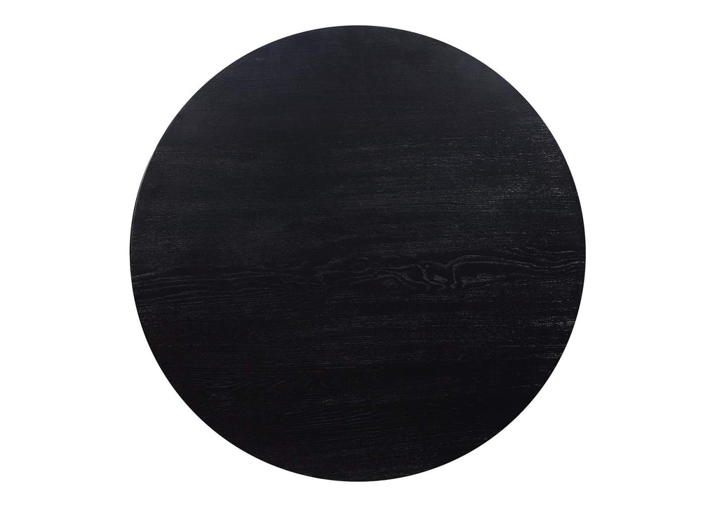 CB-1003-02-0 Godenza Round Dining Table Black