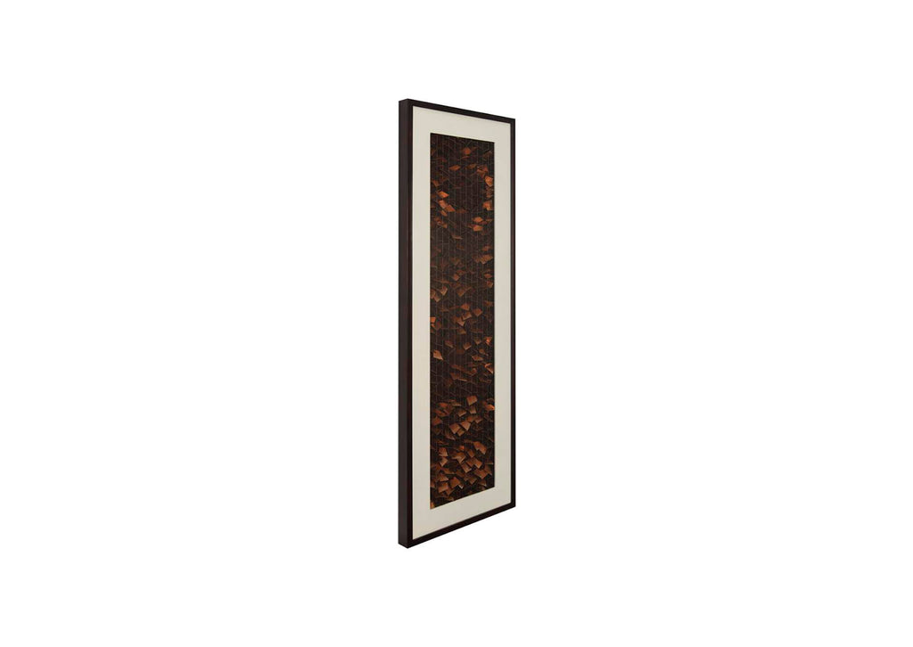 CH84799 Flicker Wall Art, Rectangle, Black - Copper