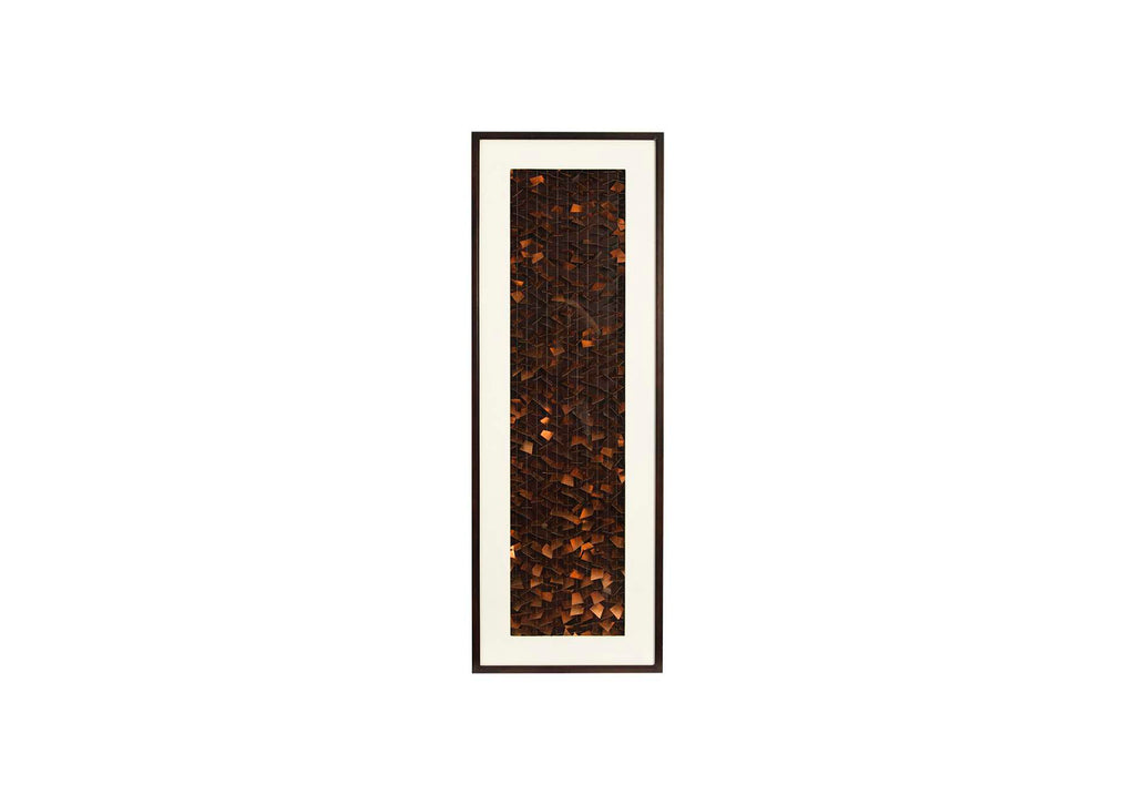 CH84799 Flicker Wall Art, Rectangle, Black - Copper