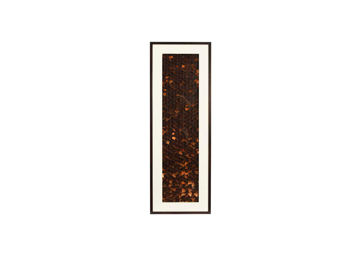 CH84799 Flicker Wall Art, Rectangle, Black - Copper