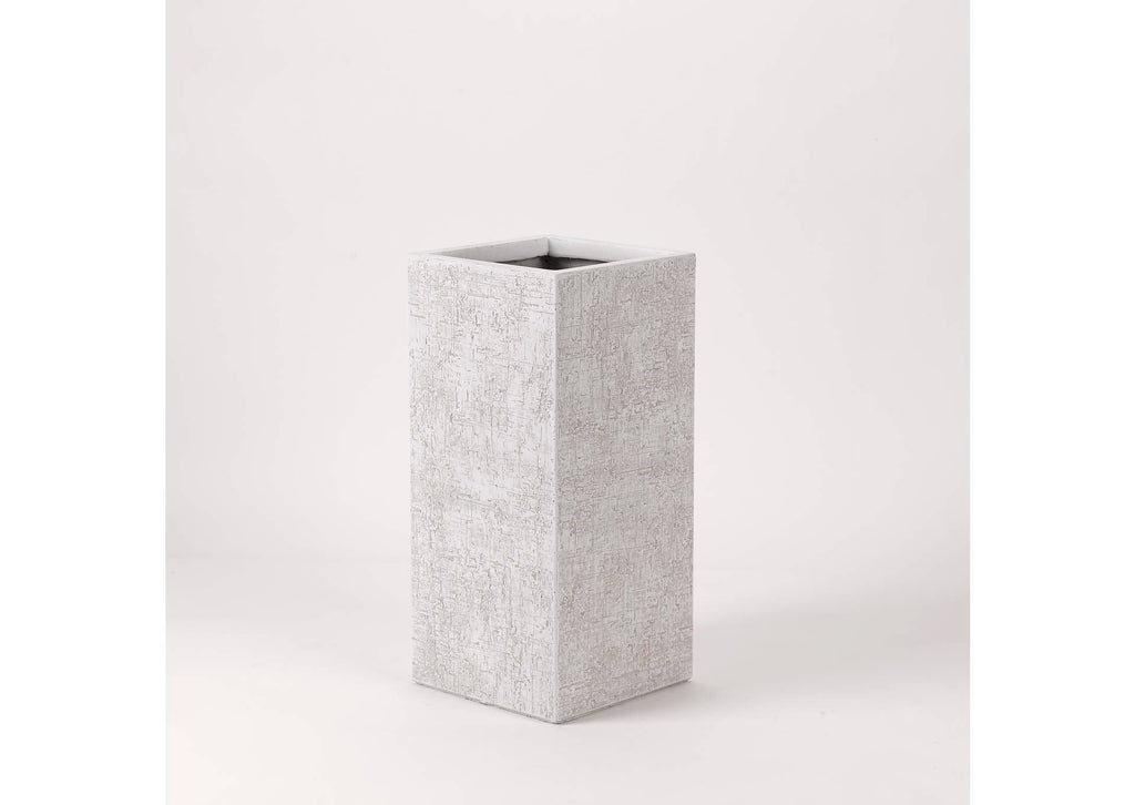 CT2778 Medium Square Textured Resin Planter