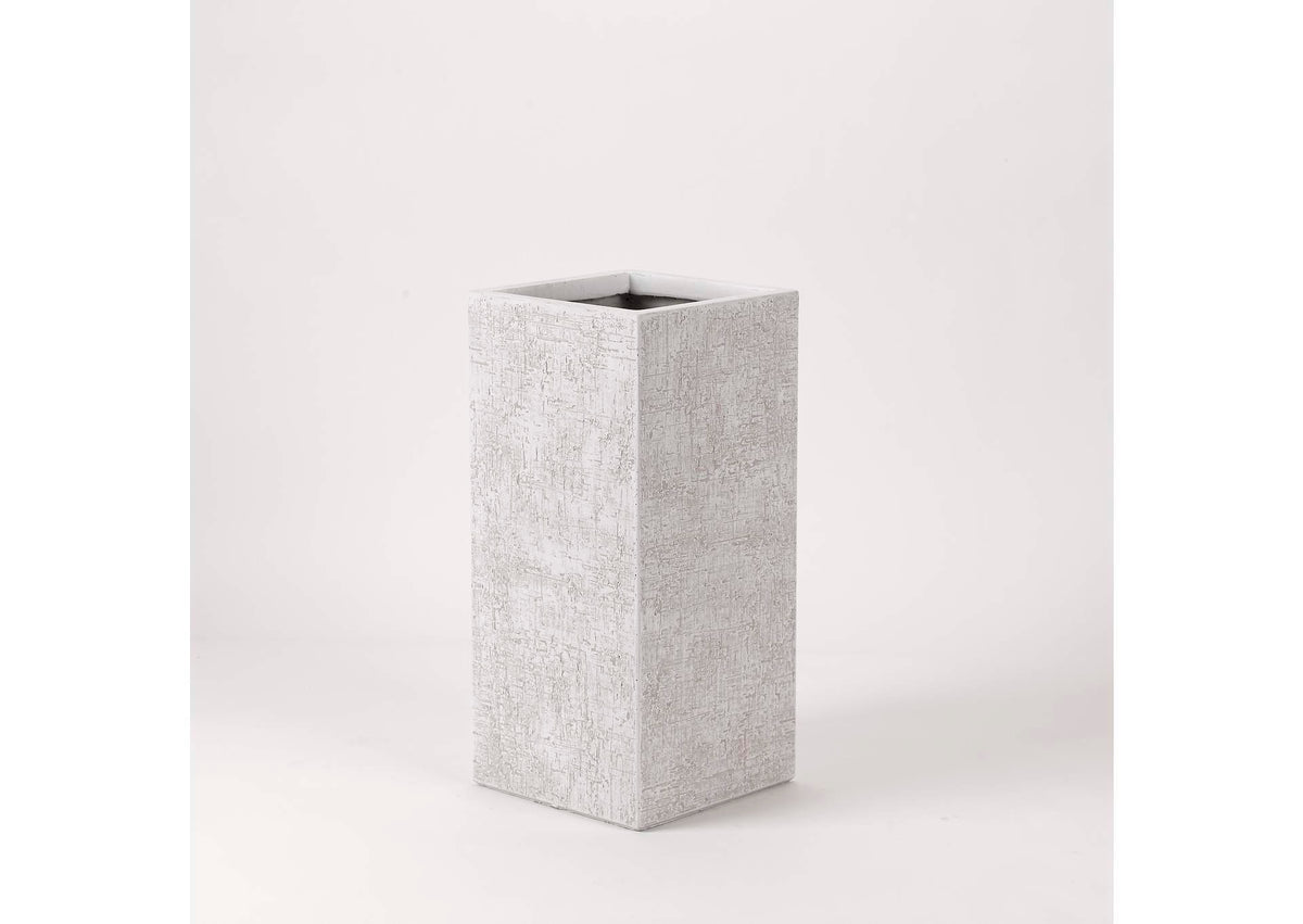 CT2778 Medium Square Textured Resin Planter