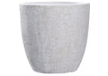 CT2818 Large Round White Textured Planter
