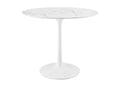 EEI-1129-WHI Lippa 36" Round Faux Marble Dining Table By Modway