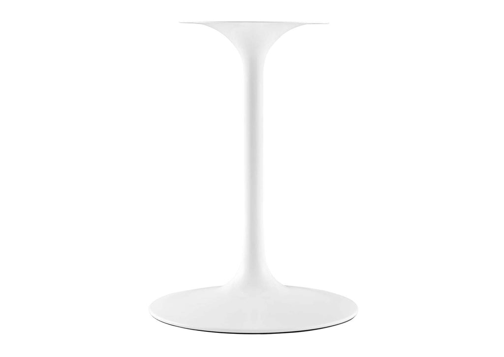 EEI-1129-WHI Lippa 36" Round Faux Marble Dining Table By Modway