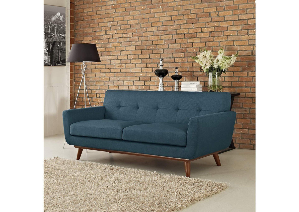 EEI-1179-AZU Engage Upholstered Fabric Loveseat By Modway