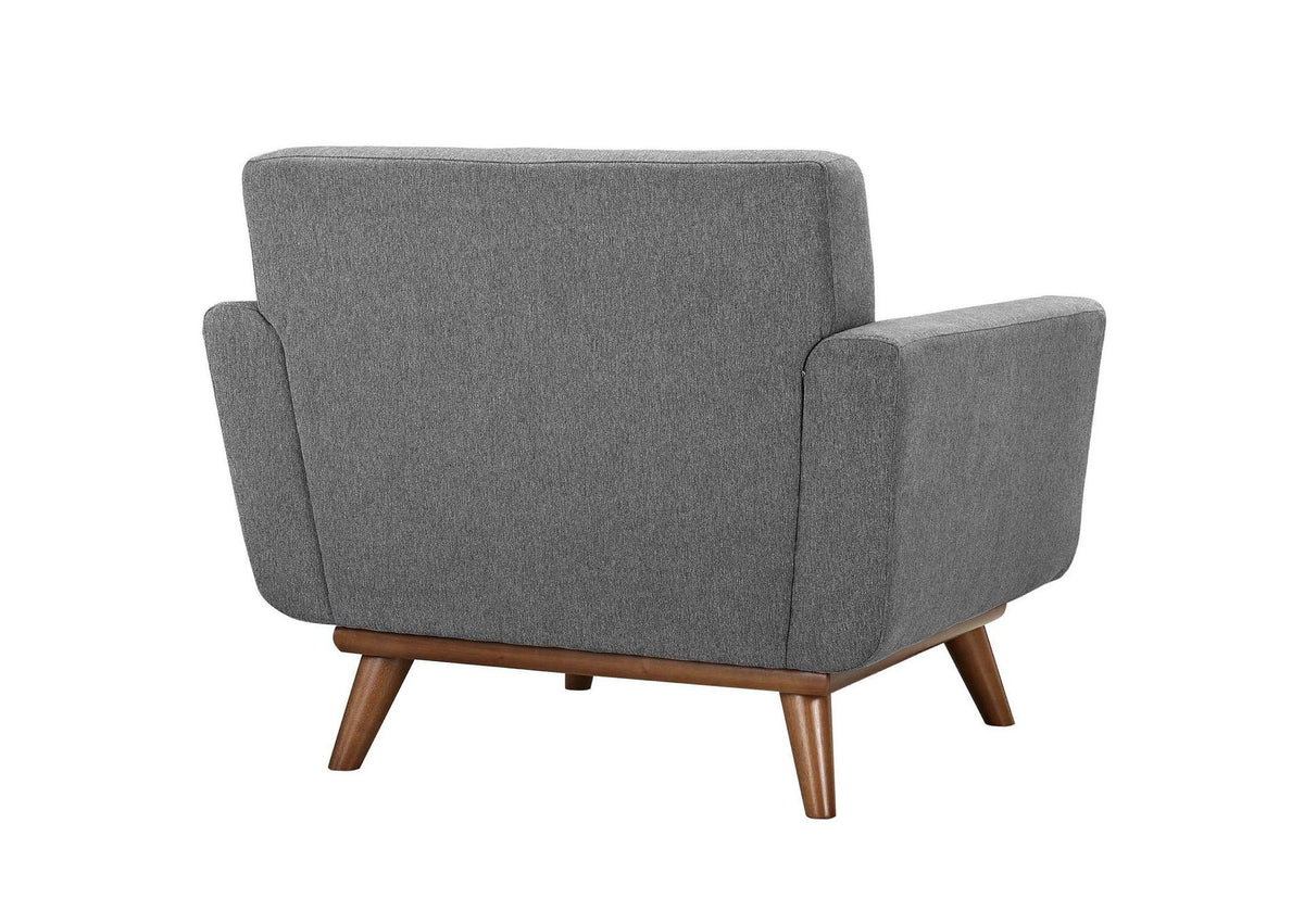 EEI-1284-GRY Engage Wood Armchair Set Of 2 By Modway