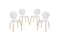 EEI-1369-WHI Path Dining Chair Set Of 4 By Modway