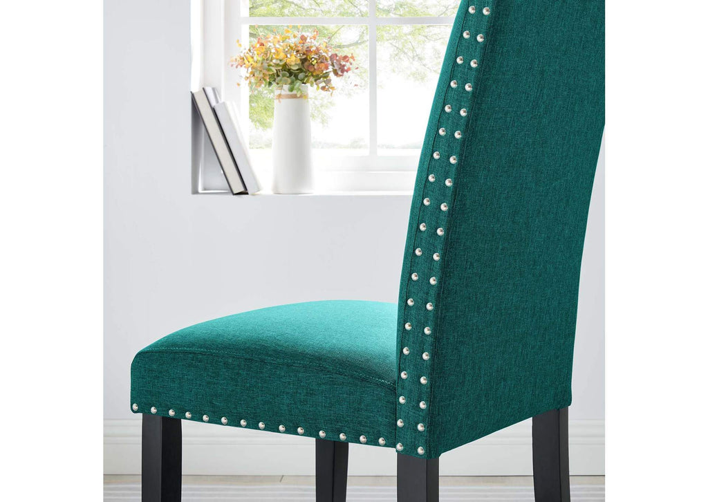 EEI-1384-TEA Parcel Dining Upholstered Fabric Side Chair By Modway