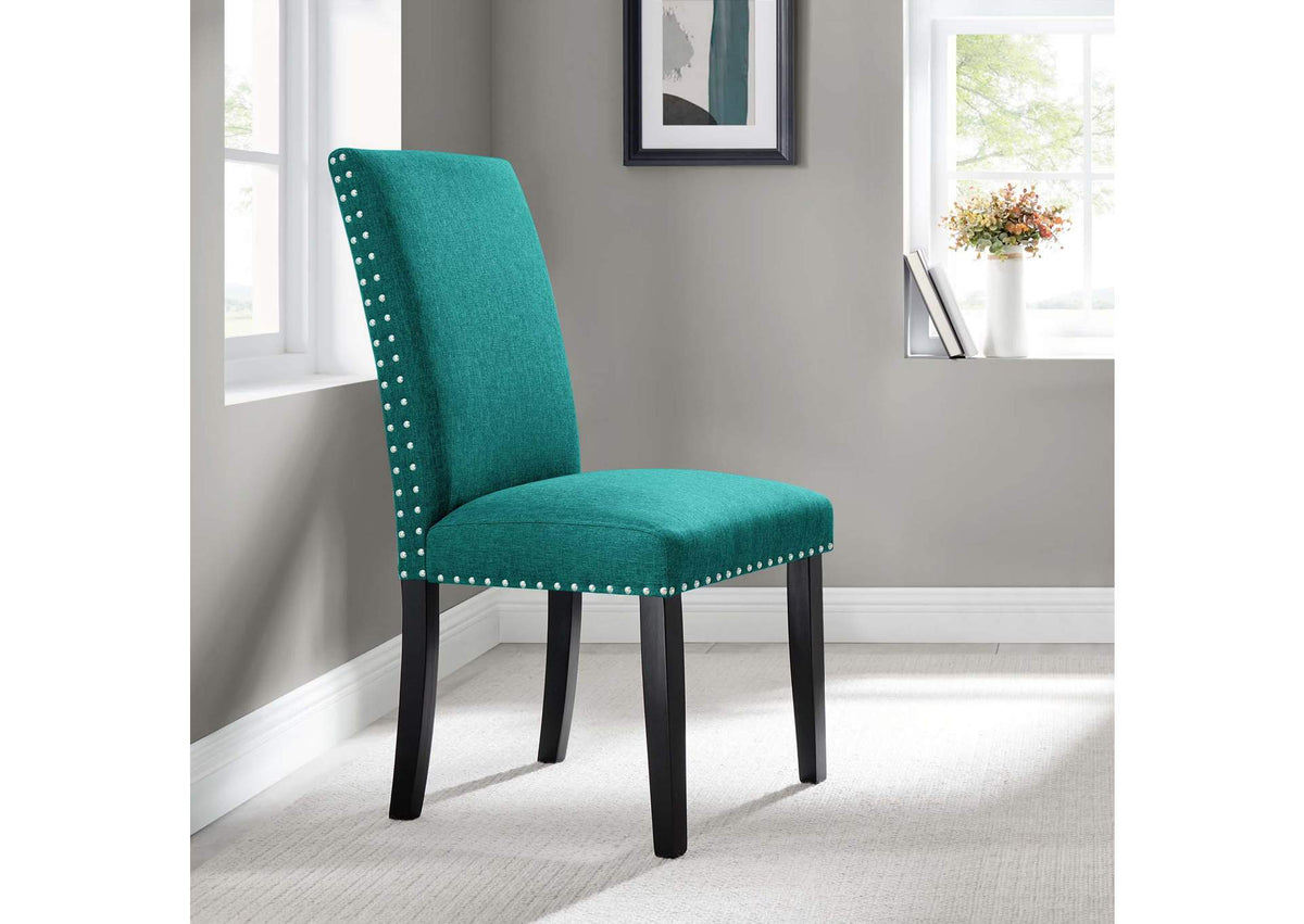 EEI-1384-TEA Parcel Dining Upholstered Fabric Side Chair By Modway