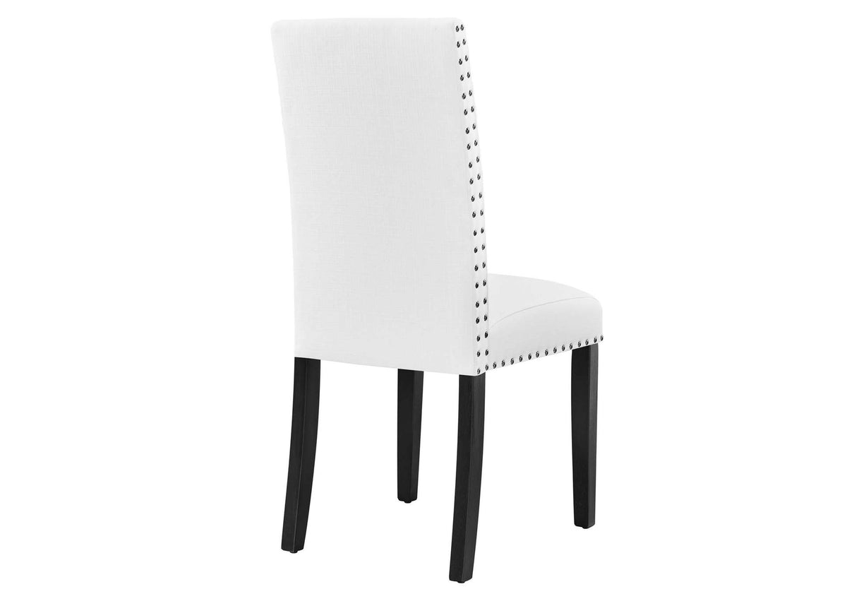 EEI-1384-WHI Parcel Dining Upholstered Fabric Side Chair By Modway