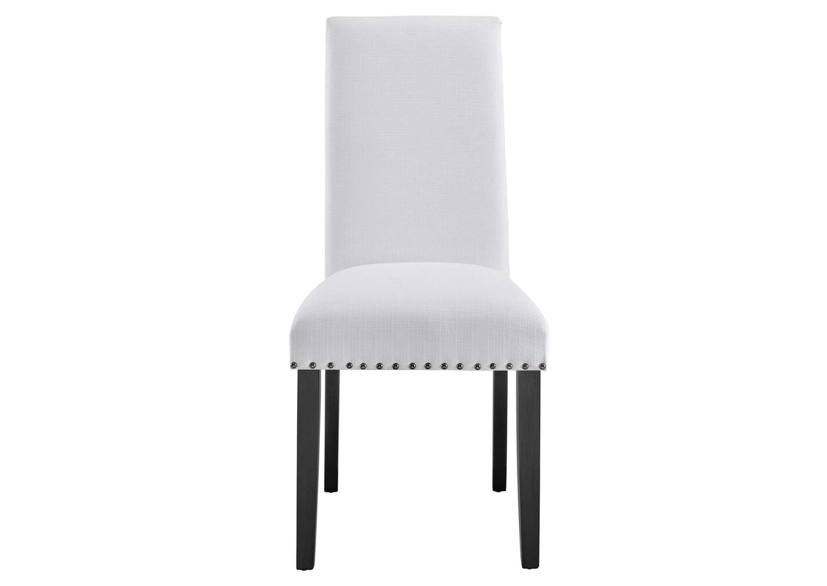 EEI-1384-WHI Parcel Dining Upholstered Fabric Side Chair By Modway