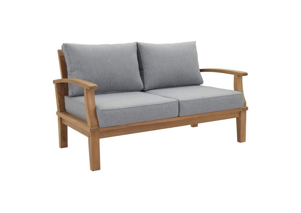 EEI-1471-NAT-GRY-SET Marina 8 Piece Outdoor Patio Teak Set By Modway
