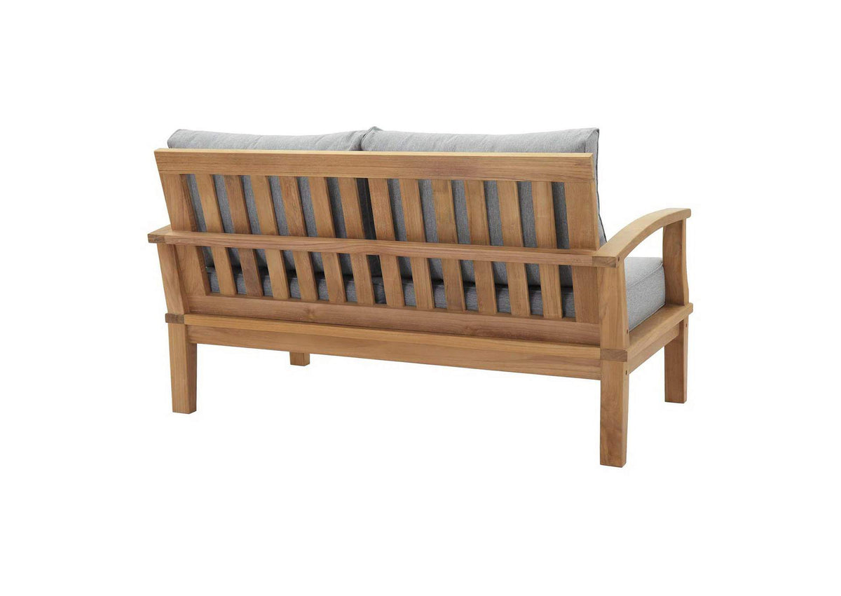 EEI-1471-NAT-GRY-SET Marina 8 Piece Outdoor Patio Teak Set By Modway