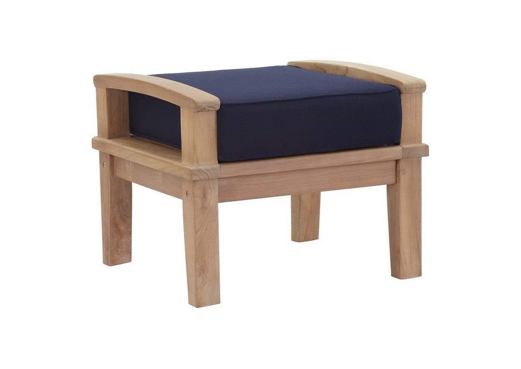 EEI-1489-NAT-NAV-SET Marina 10 Piece Outdoor Patio Teak Set By Modway