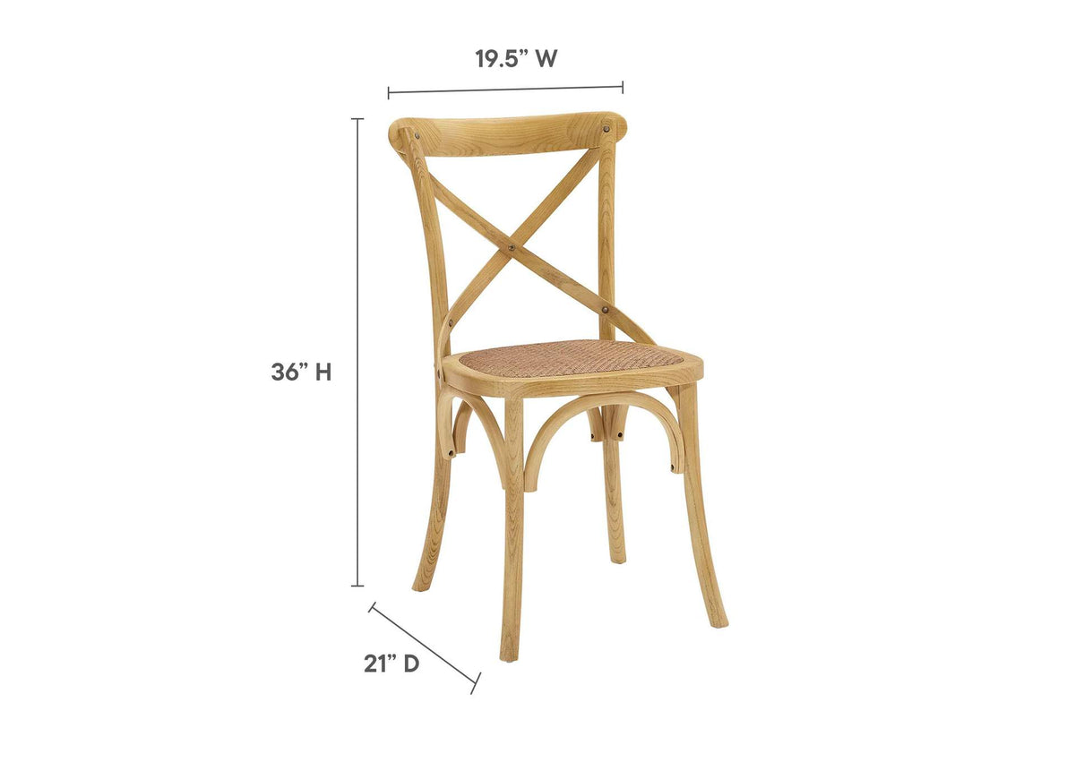 EEI-1541-NAT Gear Dining Side Chair By Modway