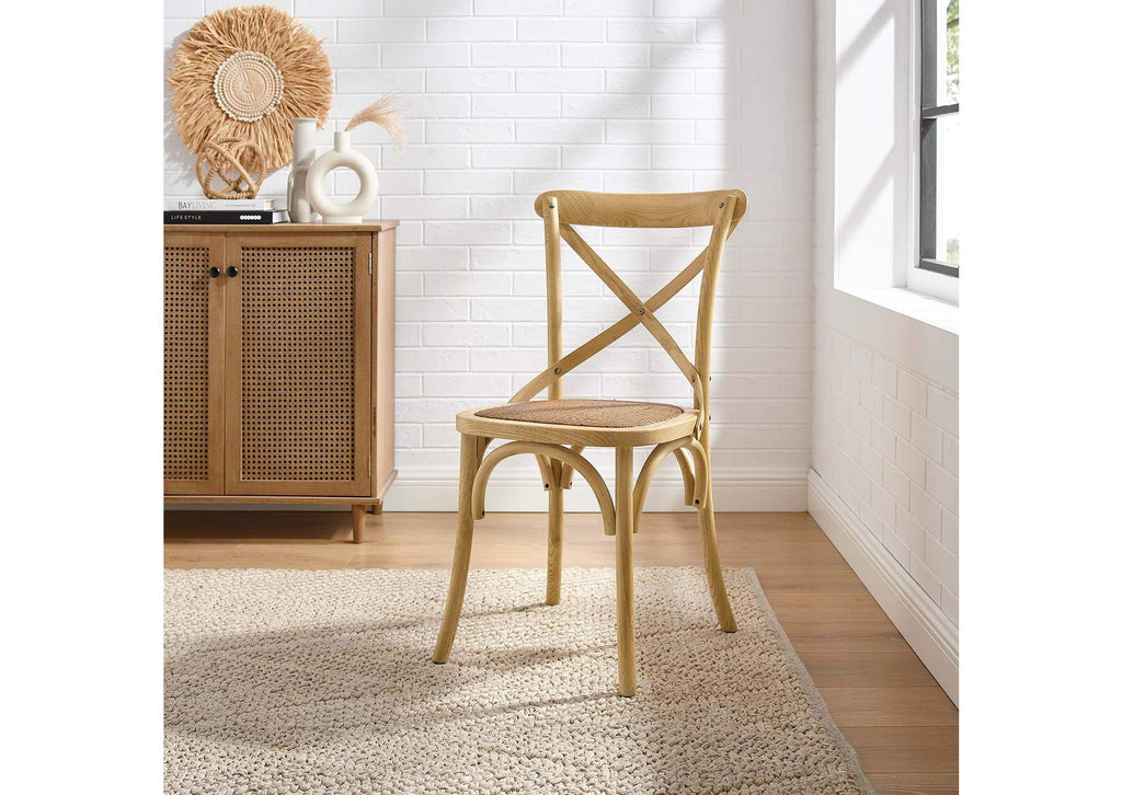 EEI-1541-NAT Gear Dining Side Chair By Modway