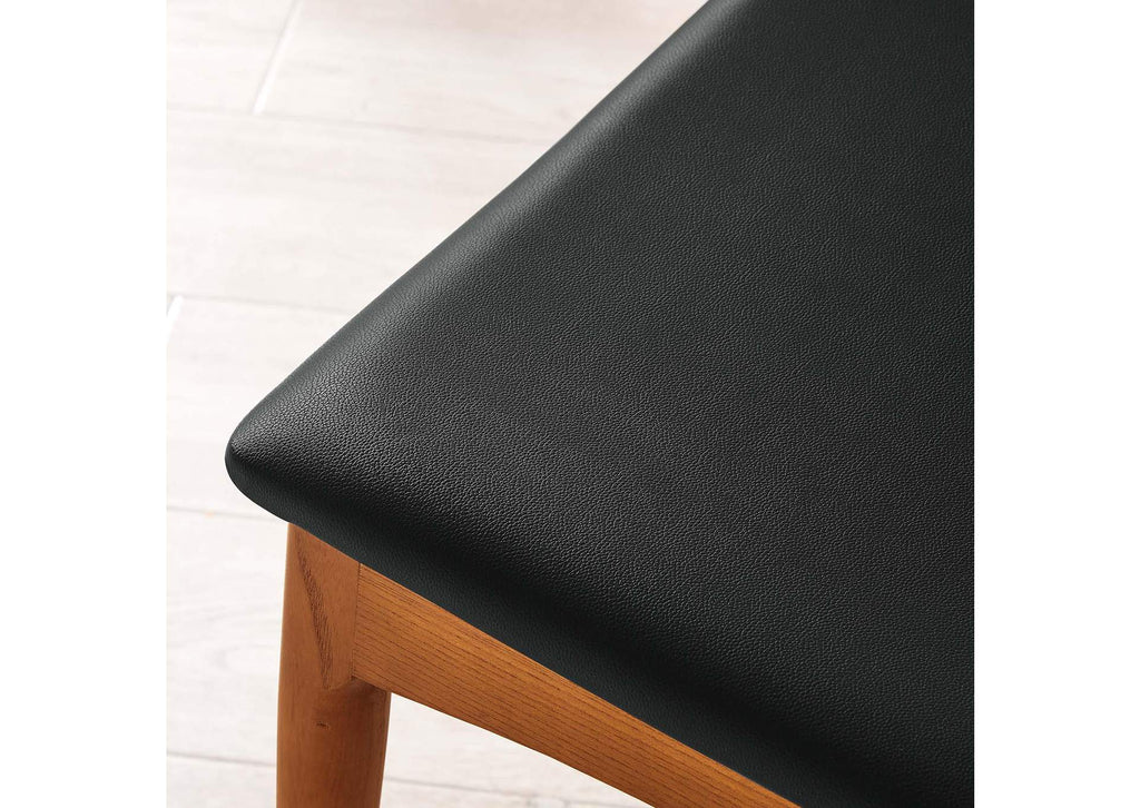 EEI-1682-BLK Tracy Wood Dining Chairs Set Of 4 By Modway
