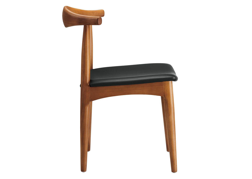 EEI-1682-BLK Tracy Wood Dining Chairs Set Of 4 By Modway