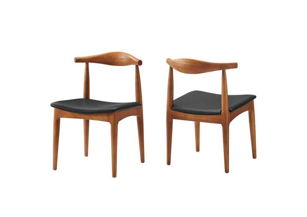 EEI-1682-BLK Tracy Wood Dining Chairs Set Of 4 By Modway