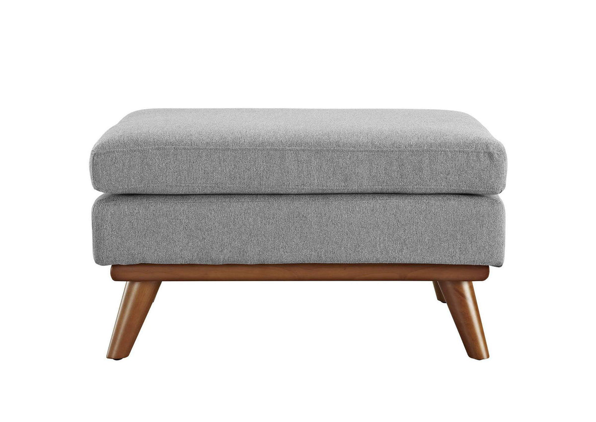EEI-1797-GRY Engage Upholstered Fabric Ottoman By Modway