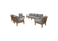 EEI-1817-NAT-GRY-SET Marina 8 Piece Outdoor Patio Teak Set By Modway
