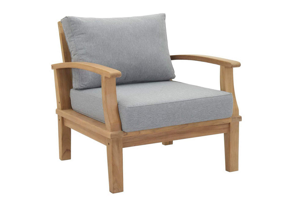 EEI-1817-NAT-GRY-SET Marina 8 Piece Outdoor Patio Teak Set By Modway