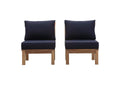 EEI-1821-NAT-NAV-SET Marina 2 Piece Outdoor Patio Teak Set By Modway