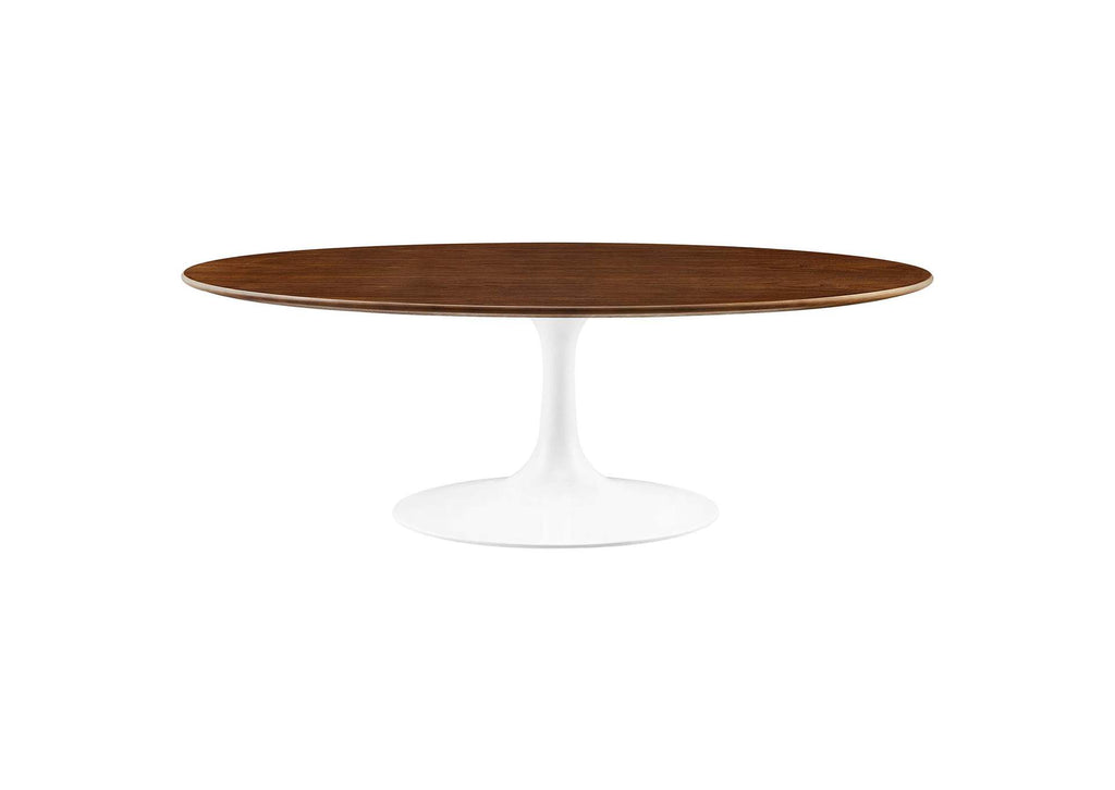 EEI-2020-WAL Lippa 48" Oval Wood Coffee Table By Modway