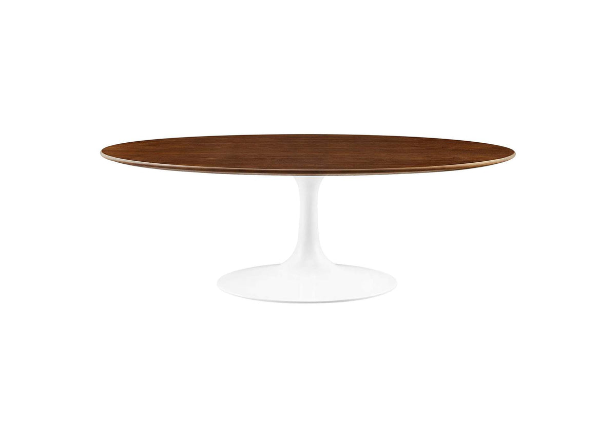 EEI-2020-WAL Lippa 48" Oval Wood Coffee Table By Modway