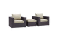 EEI-2174-EXP-BEI-SET Convene 3 Piece Outdoor Patio Sofa Set By Modway
