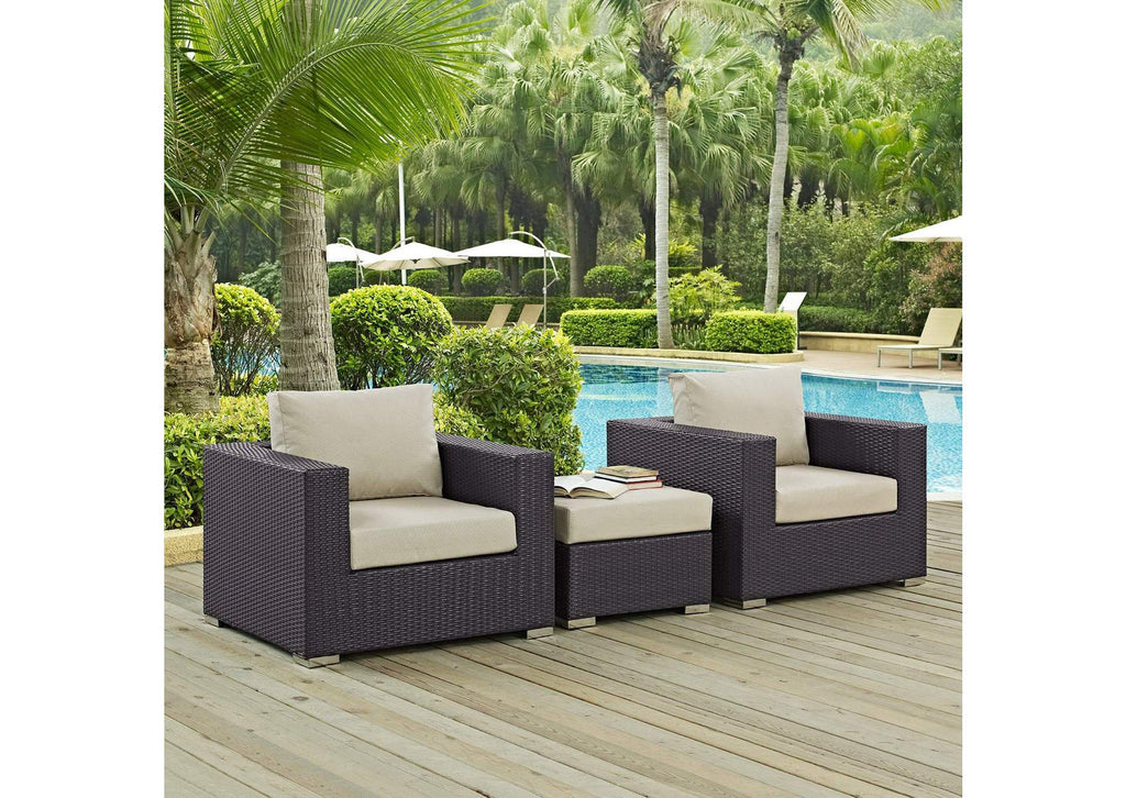 EEI-2174-EXP-BEI-SET Convene 3 Piece Outdoor Patio Sofa Set By Modway