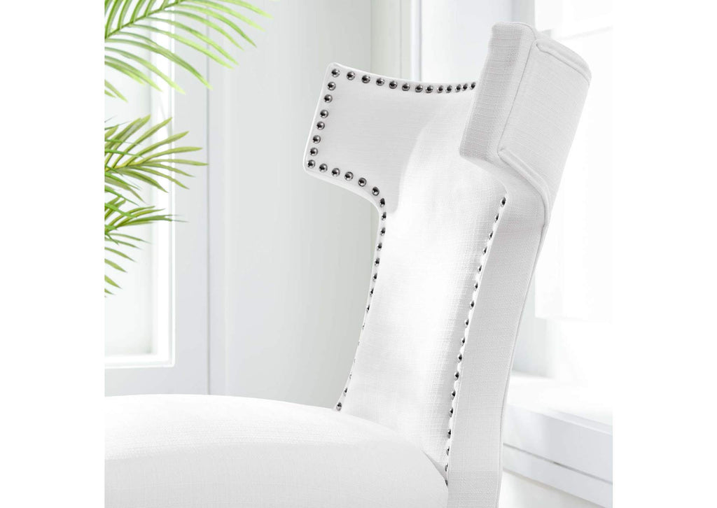 EEI-2221-WHI Curve Fabric Dining Chair By Modway