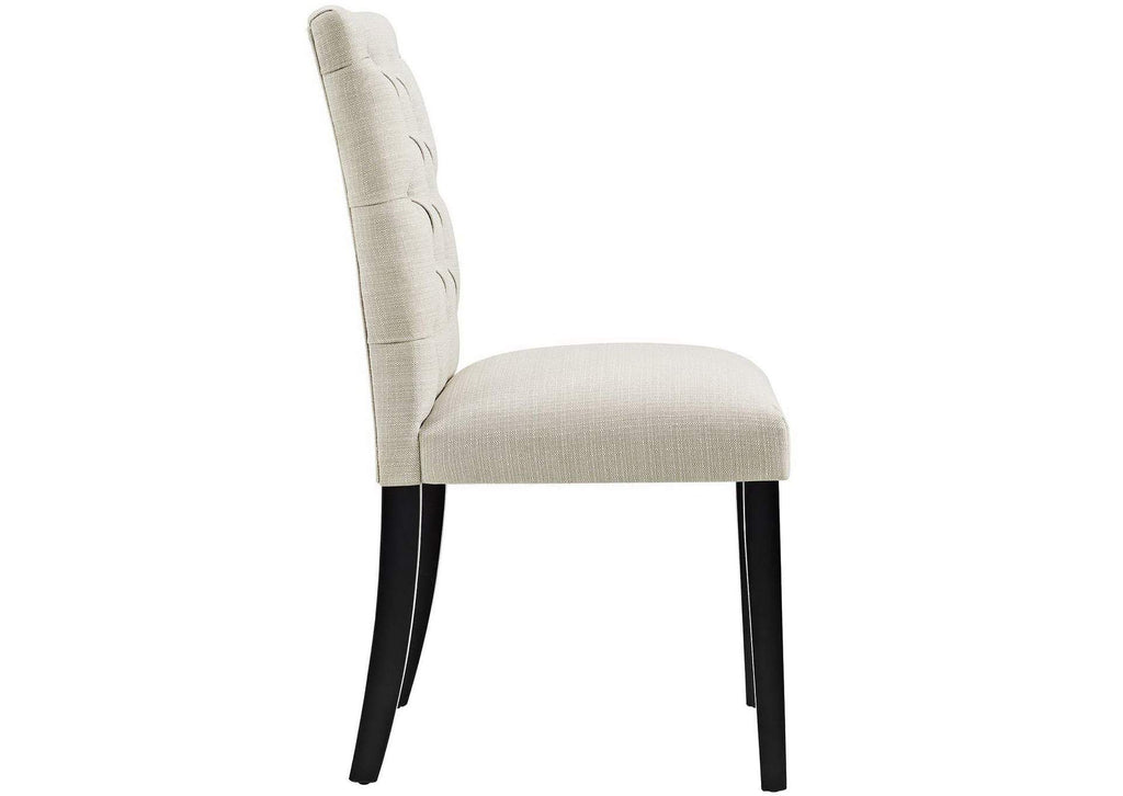 EEI-2231-BEI Duchess Button Tufted Fabric Dining Chair By Modway