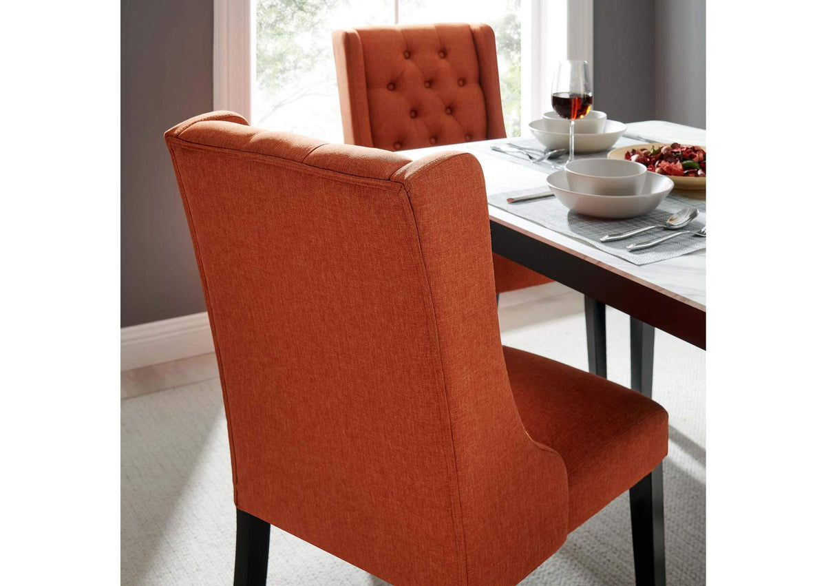 EEI-2235-ORA Baronet Button Tufted Fabric Dining Chair By Modway