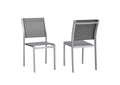 EEI-2585-SLV-GRY-SET Shore Outdoor Patio Aluminum Side Chair Set Of 2 By Modway