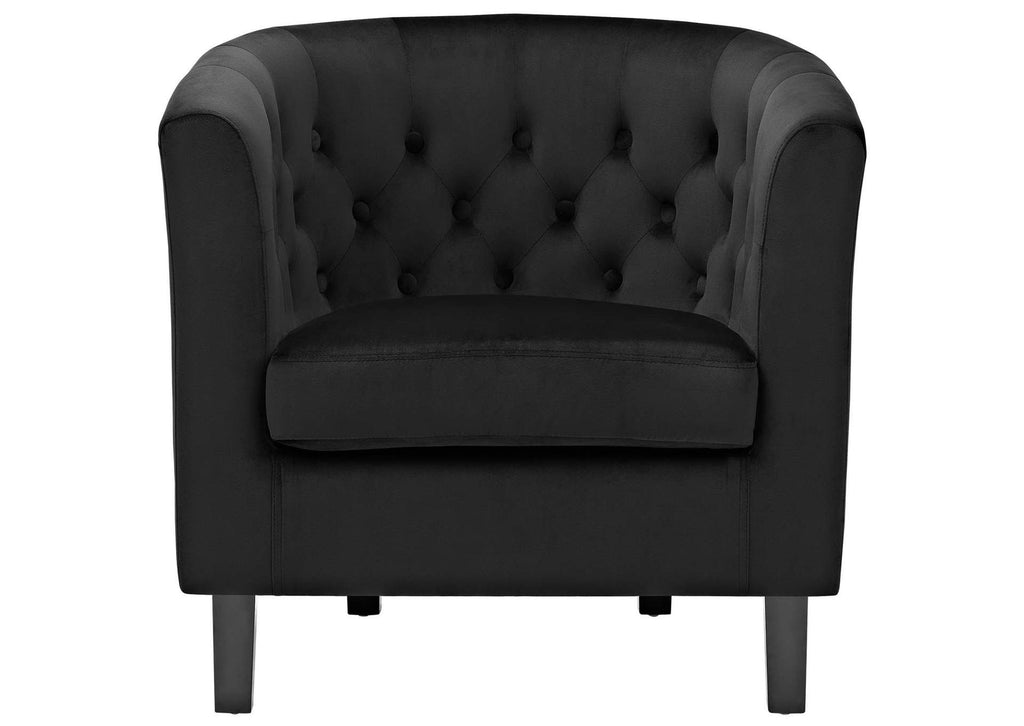 EEI-2613-BLK Prospect Performance Velvet Armchair By Modway