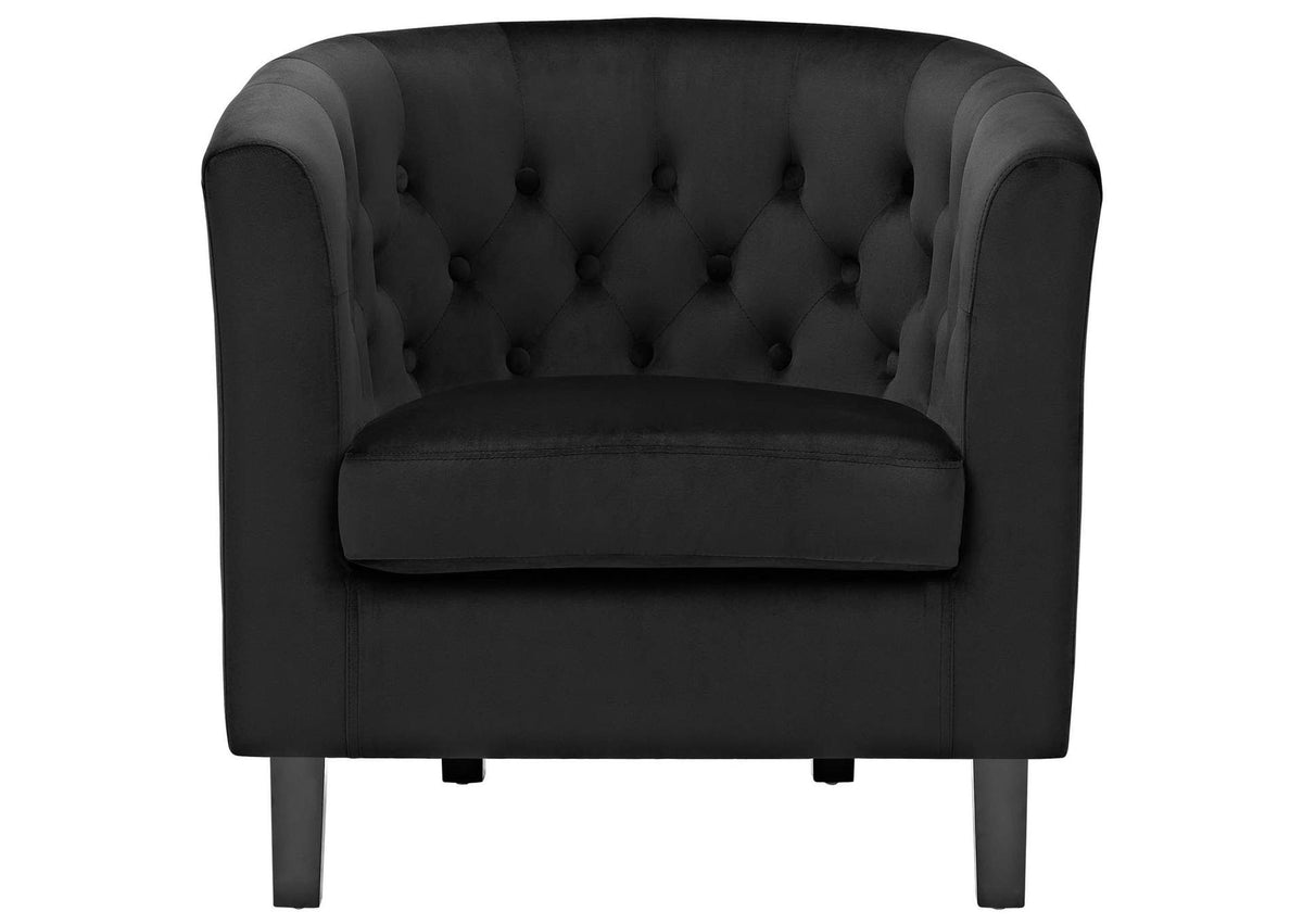 EEI-2613-BLK Prospect Performance Velvet Armchair By Modway