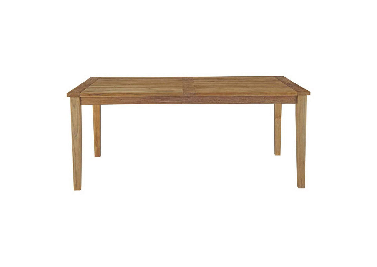 EEI-2717-NAT Marina 72" Outdoor Patio Teak Dining Table By Modway