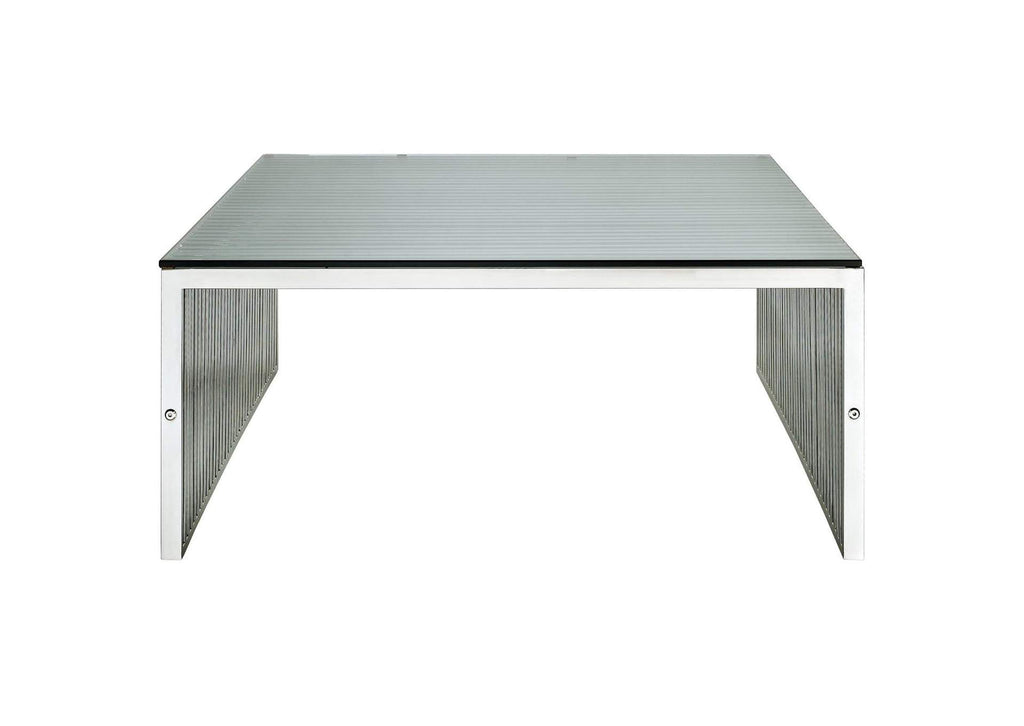 EEI-284-SLV Gridiron Coffee Table By Modway