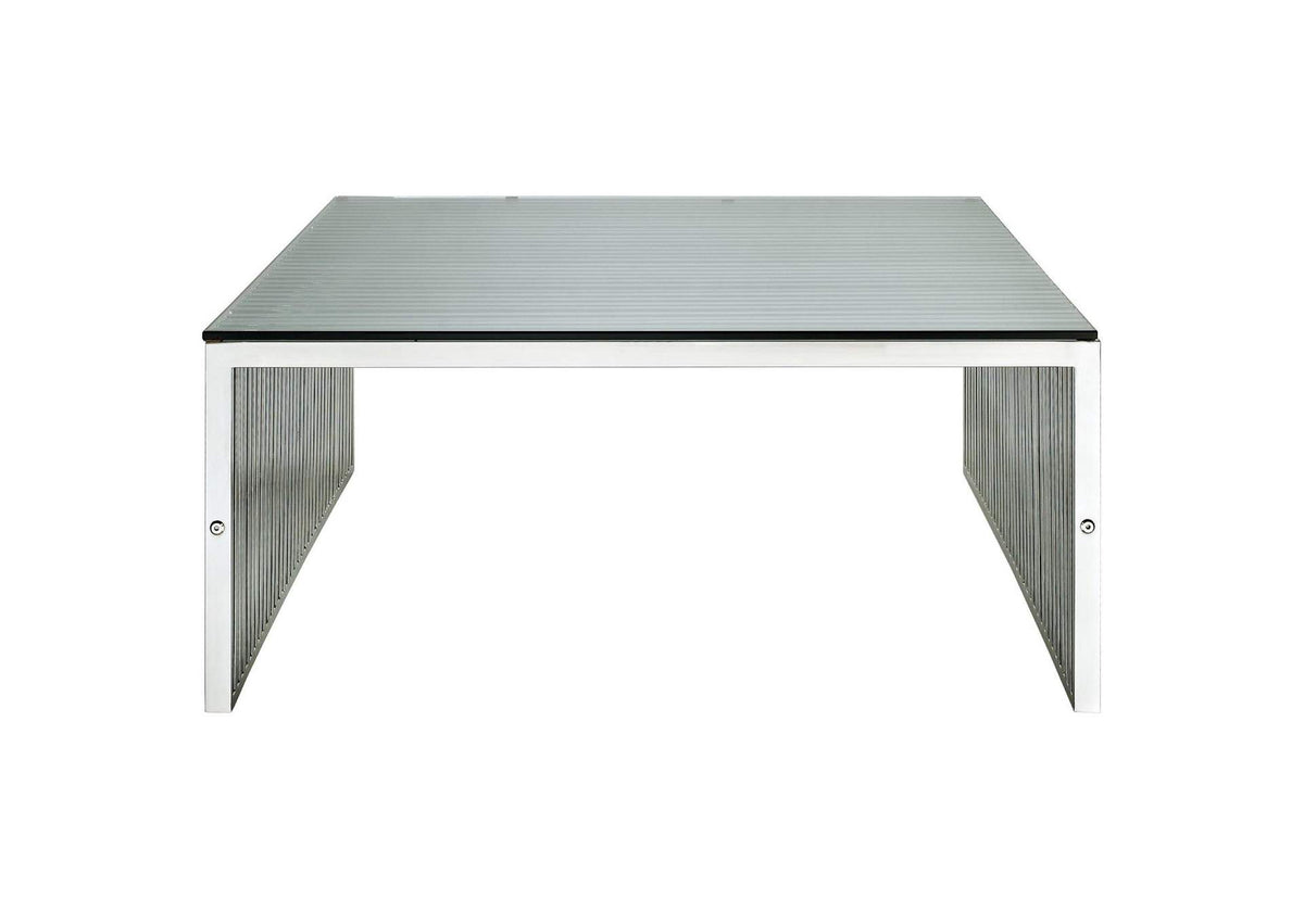EEI-284-SLV Gridiron Coffee Table By Modway
