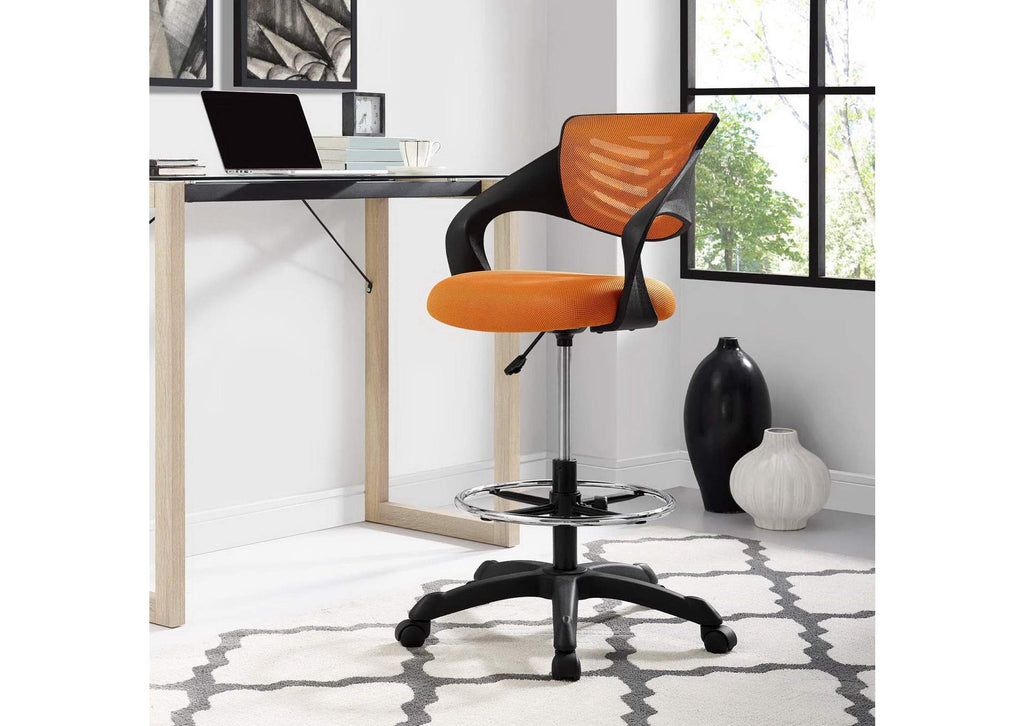 EEI-3040-ORA Thrive Mesh Drafting Chair By Modway