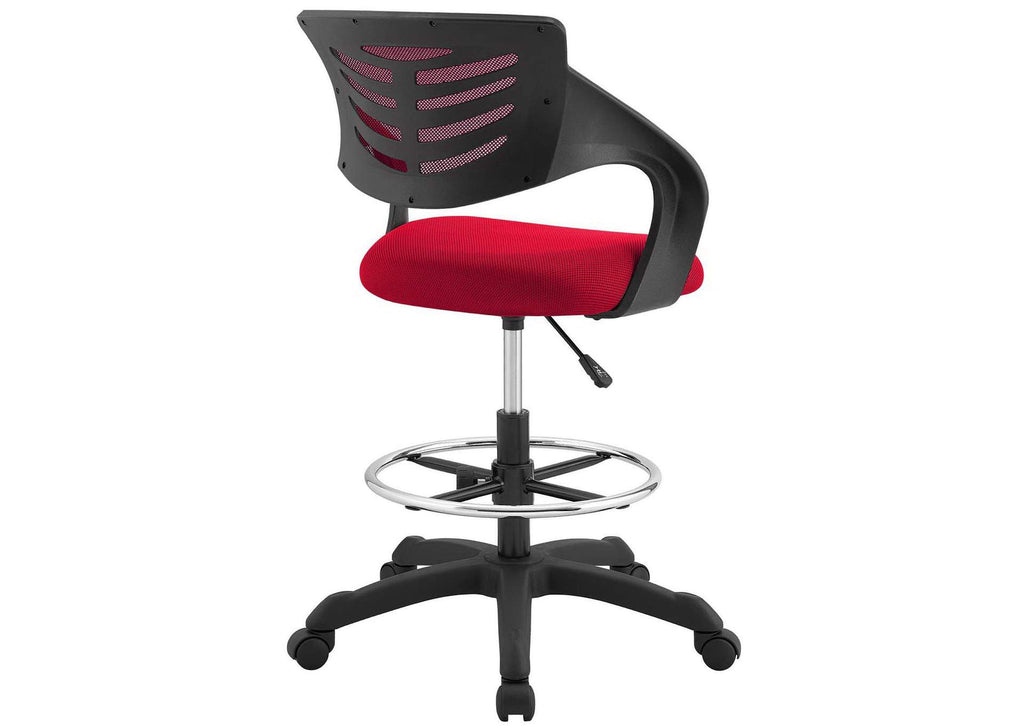 EEI-3040-RED Thrive Mesh Drafting Chair By Modway
