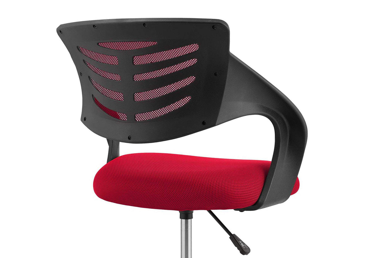EEI-3040-RED Thrive Mesh Drafting Chair By Modway