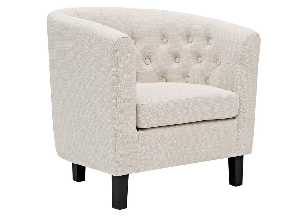EEI-3150-BEI-SET Prospect 2 Piece Upholstered Fabric Armchair Set By Modway