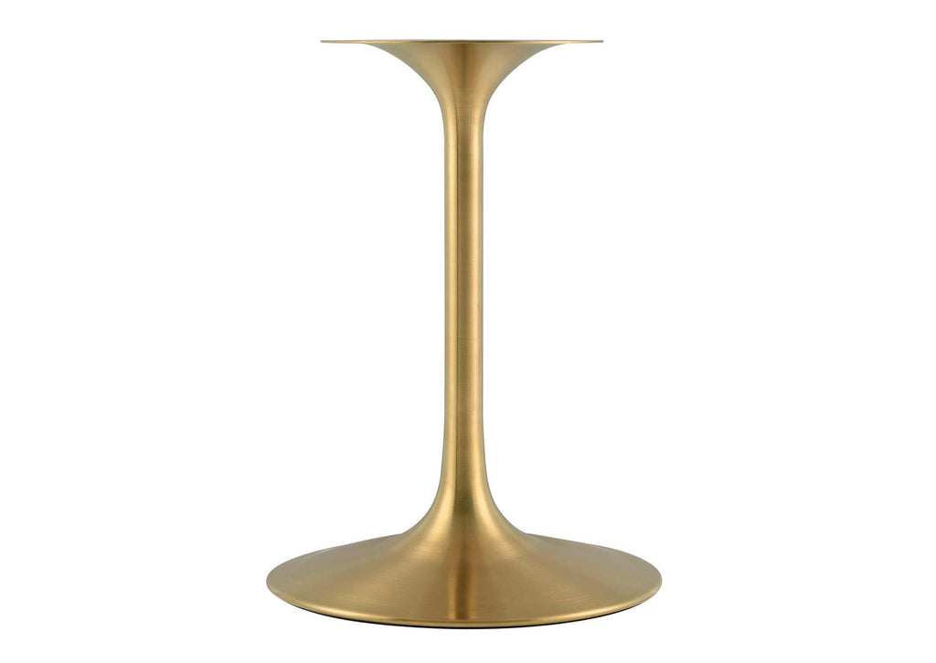 EEI-3211-GLD-WHI Lippa 28" Square Wood Dining Table By Modway