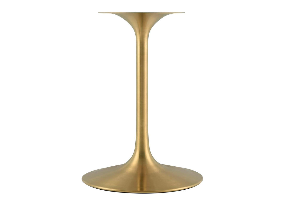 EEI-3211-GLD-WHI Lippa 28" Square Wood Dining Table By Modway
