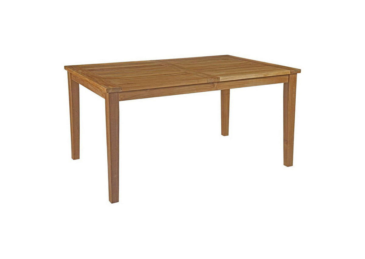 EEI-3290-NAT-SET Marina 7 Piece Outdoor Patio Teak Dining Set By Modway