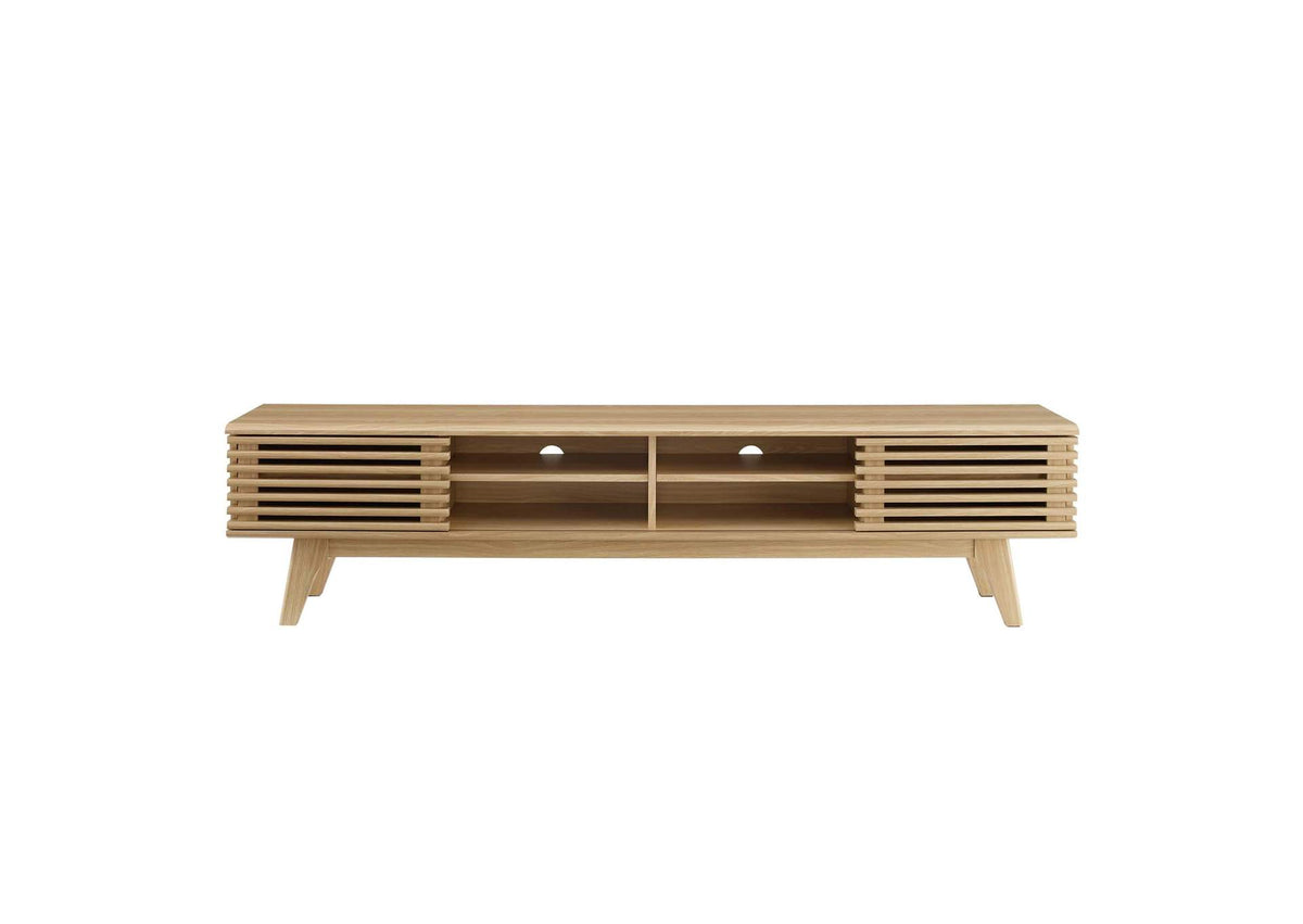 EEI-3303-OAK Render 70" Entertainment Center TV Stand By Modway